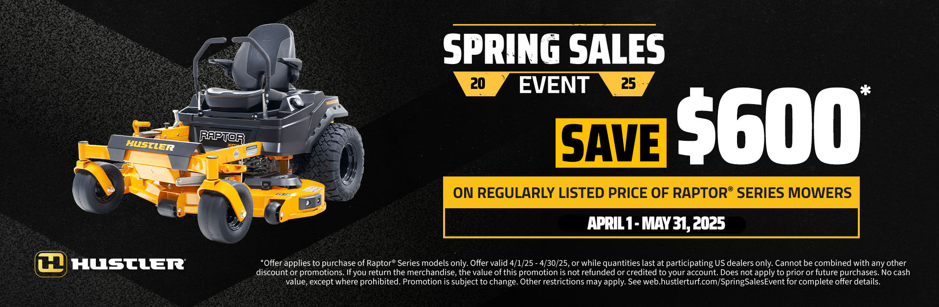 Huslter Mower Spring Sales Event